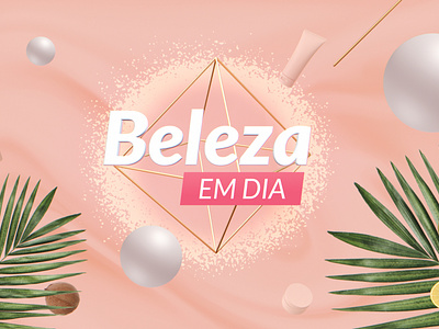 BELEZA EM DIA beauty branding design illustration logo