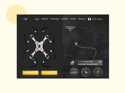 Screen for Drone operator design designer looking for job ui ui design ux design uxdesign