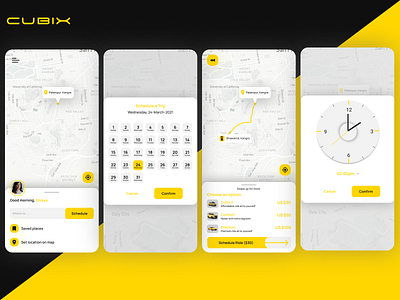 Cab Booking (light mode) design designer looking for job ui ui design ux design uxdesign