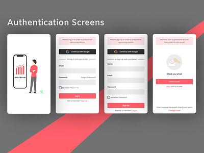 Authentication Screen (Login/Sign Up Screens)