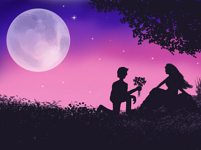 Proposal under the Moon