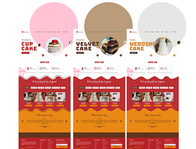 Case Study of a cake industry art branding cake cake shop design flat illustration ui ux ui figma appdesign web website