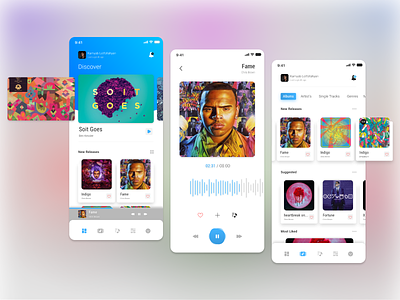 LEOSong's adobexd appdesign apple design application design figma ios ios design music music ui spotify streaming ui ui kit ui kits uidesign uikit xd