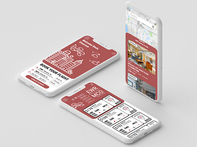 Airline App Design airbnb airline app design flight flight booking fun tickets ui ux