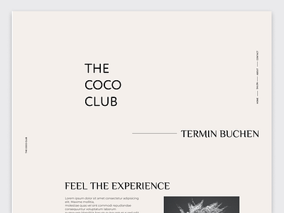 Webdesign for THE COCO CLUB (anno 2022)