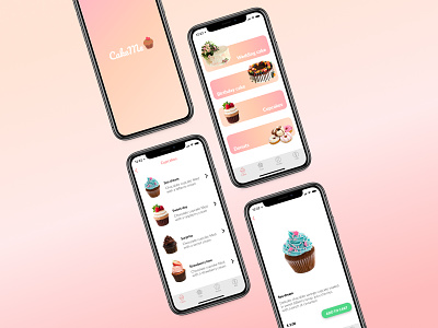 Sell your cakes easily with "CakeMe"! app cake cakes cupcake design food app sell ui