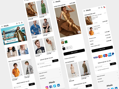 Responsive Design for a clothing store website clothing design fashion mobile responsive responsive design store ui website