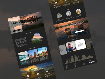 Discover Belarus landing page belarus city design landing page minsk tourism tours travel website