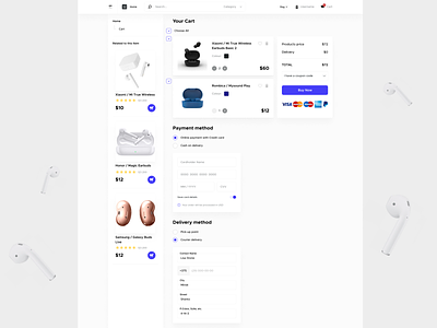 Shopping Cart + Checkout belarus cart checkout delivery design payment shopping shopping cart ux voog
