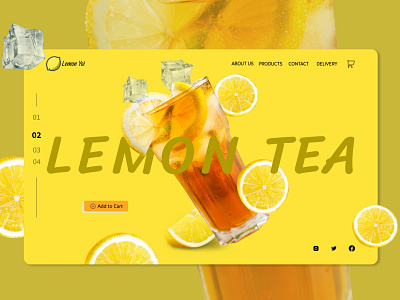Lemon Tea app branding design flat ui ui design uiux uiuxdesign ux web website