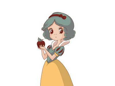 🍎Snow White🍎 art character design cute illustration design disney illustration kids illustration photoshop snowwhite wacom