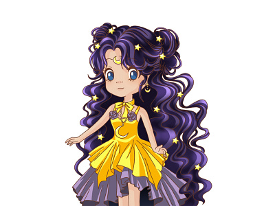 💜Luna💜 animation anime art character design cute illustration design illustration kids illustration luna photoshop sailor moon wacom