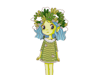 💚Swamp Fairy💚 art character design cute illustration design illustration kids illustration photoshop wacom