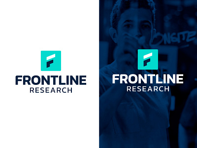 Frontline Research branding design logo