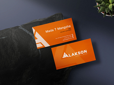 Alakson Business card adverting brand design brand identity branding card design logo