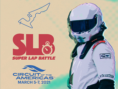 Posters for SLB @ COTA, March 2021 design f1 illustration poster racing time attack