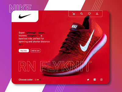 Hero section - E-commerce design ecommerce design ecommerce shop hero section nike shoes shoes shoes store webdesign website website design