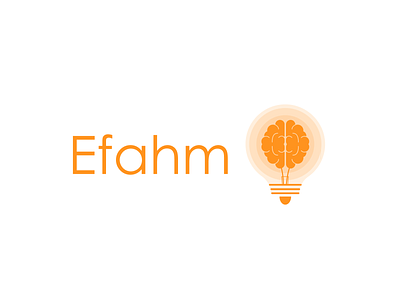 Efahm brain bussines company logo design electric electronic icon light lights logo technology web