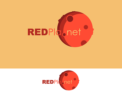 REDPla.net red planet bussines company logo design earth icon logo mats net planet red web