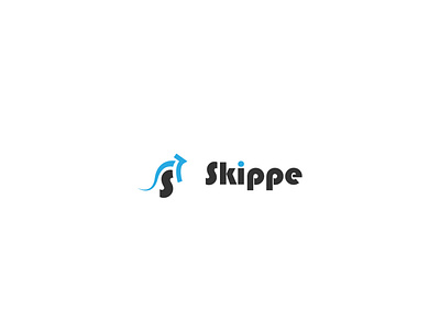 Skippe eBank bank blue bussines company logo design ebanking icon kenguroo logo online skippe skipping web website