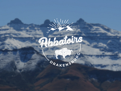 Abbatirs drakesburg abatoirs bull bulls bussines company logo design icon logo mountain slaughterhouse vector vitage web