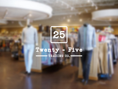25 Twenty - Five tranding co. 25 bussines cloth company logo design eshop five icon logo shop shoping twenty twenty five web website