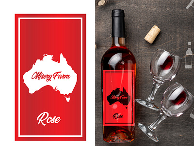 Misery Farm bussines company logo design dink food illustration logo vino web wine winelover winestagram