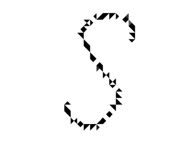 Letter S Jagged Style