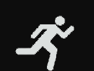 person running athlete design digital art human icon illustration person runner sports