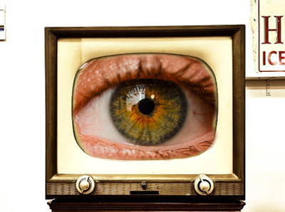 TV surveillance by big brother eye surveillance television tv watching