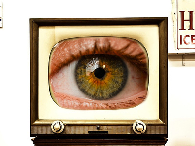 TV surveillance by big brother eye surveillance television tv watching