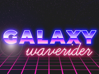 Retro galaxy waverider