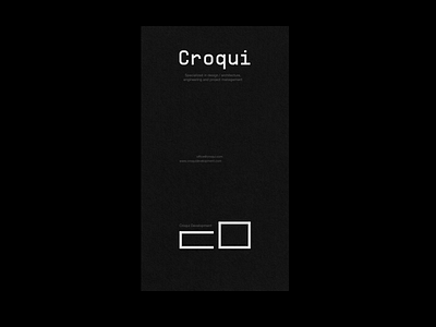 CROQUI stationeries architecture art direction brand design brand identity branding design graphic design icon logo typography