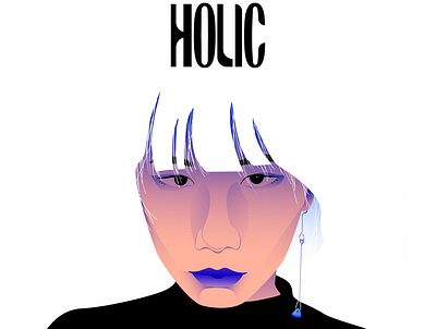 HOLIC design illustration logo vector