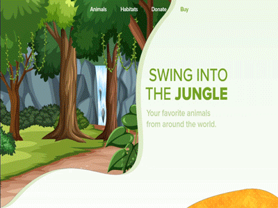 Swing into the Jungle  Landing Page