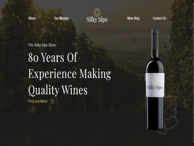 Wine E commerce Landing Page adobe xd landing page ui ux