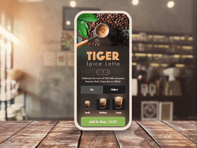 Coffee App Design 3d mockup adobe xd coffee app ui ux
