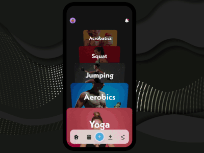 Fitness Lesson using Adobe Xd and 3D transform