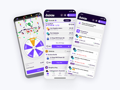 Dabble has launched! betting feed ios sports ui design