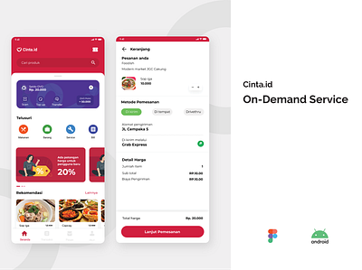 cintaid app ui ux