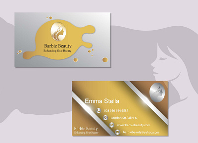 business card cutom fashion feminine logodesign professional unique