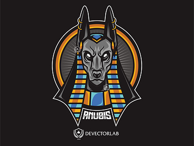 anubis vector logo