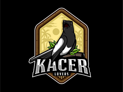 KACER BIRD LOGO ILLUSTRATION