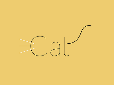 Cat - Expressive Typography expressive typography illustration typography