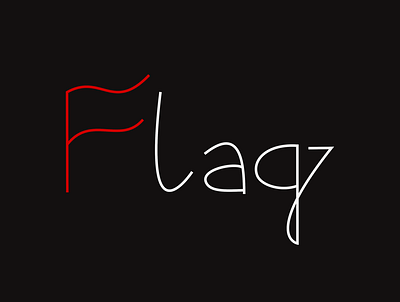 Fluttering flag & salute creative design expressive typography flag illustration logo salute type typography