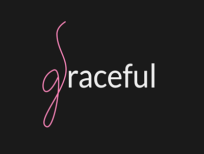 Graceful branding creative creative design expressive typography illustration logo modern type typography vector
