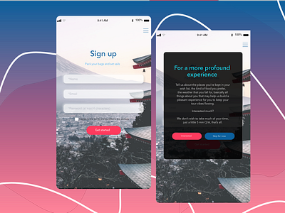 Daily UI #001 / Sign up adobe xd app design design modals pen tool sign up ui vector