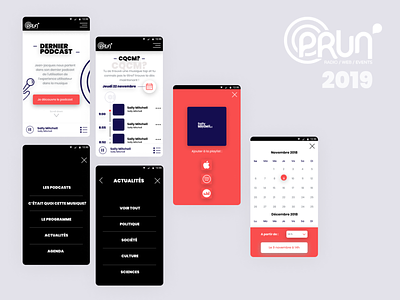 Prun' radio redesign concept branding music productdesign radio ui