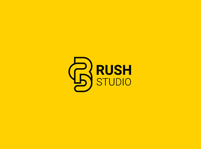 RUSH STUDIO brand identity branding branding design logo logo design logodesign logos simple studio the futur visual identity