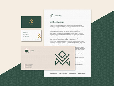 MAYFAIR Branding DESIGN